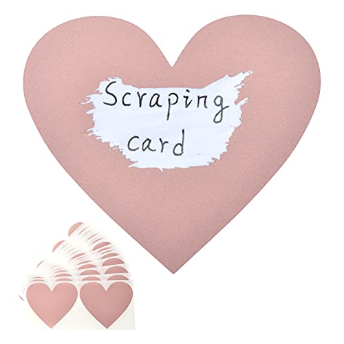 AIBAOBAO 50 Stück Rubbelaufkleber Herz Rubbellose Aufkleber, Scratch Sticker für Überraschung Geschenk Sich Entschuldigen Romantisch Valentinstag, DIY Scratch Off Label Card 8x7cm(Roségold) AIBAOBAO 50 Stück Rubbelaufkleber Herz Rubbellose Aufkleber, Scratch Sticker für Überraschung Geschenk Sich Entschuldigen Romantisch Valentinstag, DIY Scratch Off Label Card 8x7cm(Roségold) von AIBAOBAO