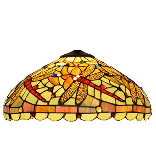 AIBOTY Tiffany Lampenschirm Ersatzmänner, Rose Traube Libelle Sonnenblume Beige Blau Barock Victoria Lilie Kirschblüte Buntglas Lampenschirm Nur Für Tischlampe Stehlampe W16 XH9,Dragonfly 4 AIBOTY Tiffany Lampenschirm Ersatzmänner, Rose Traube Libelle Sonnenblume Beige Blau Barock Victoria Lilie Kirschblüte Buntglas Lampenschirm Nur Für Tischlampe Stehlampe W16 XH9,Dragonfly 4 von AIBOTY