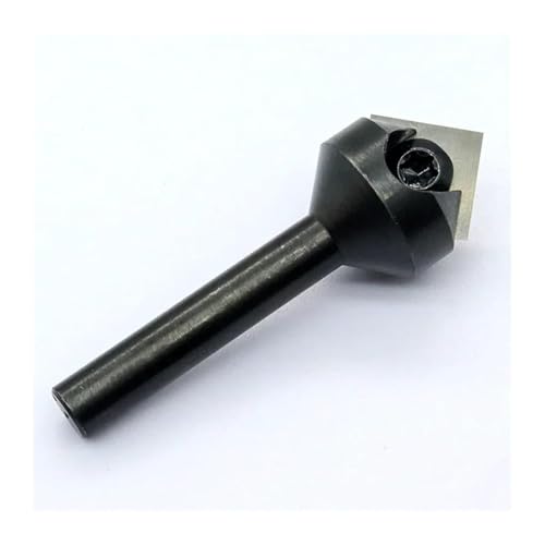 AICVV 6.35mm Shank Router Bit 90 Degree V-Shaped Flat Head Chamfer Carbide Engraving Milling Cutter for Wood Engraving Trimming Tool von AICVV