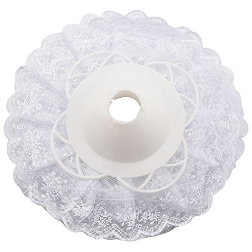AID 6 x Spitzenstrauß, Spitzen-Bouquet-Halter, Hochzeit, Brautstrauß, weiße Spitze, Dekoration, Blumenstraußhalter von AID
