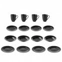 Aida Groovy DINNERSET 16-teilig – Schwarz (88349) von AIDA