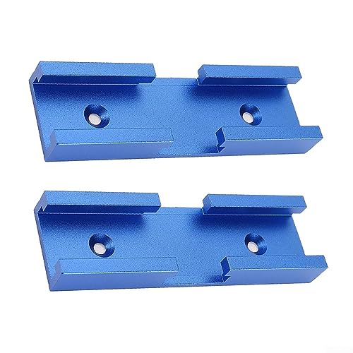 AIDNTBEO 2 St?ck 80 mm Holzbearbeitung Chute Cross Track Connector T Track Chute Double Cut Jig Universal von AIDNTBEO