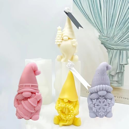 4 Stück Silikonform Gießform Weihnachten Wichtel, 3D Kerzenformen Zum Gießen, DIY Wichtel Silikonformen Gießformen Weihnachten, Silikon Gießform, Weihnachtsmann Gießform Für Weihnachtsdeko 4 Stück Silikonform Gießform Weihnachten Wichtel, 3D Kerzenformen Zum Gießen, DIY Wichtel Silikonformen Gießformen Weihnachten, Silikon Gießform, Weihnachtsmann Gießform Für Weihnachtsdeko von AIDODIA