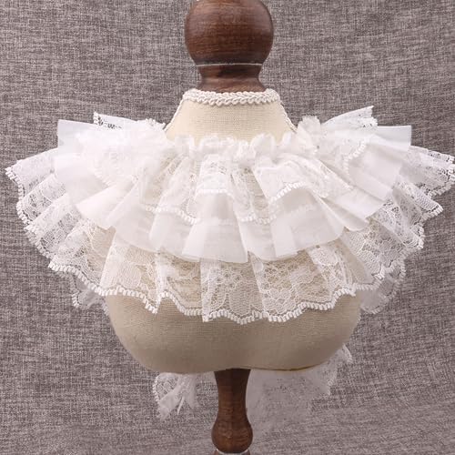 Weißer Rüschenborte, elastische Spitzenborte für Braut, Hochzeit, Dekoration, Nähen und Basteln (AIETSYEI) von AIETSYEI