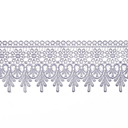 Weißer Spitzenrand 8,9 cm breites Band bestickt Blumenbesatz DIY Nähen Handwerk Hochzeit Applique Home Decor Weißer Spitzenrand 8,9 cm breites Band bestickt Blumenbesatz DIY Nähen Handwerk Hochzeit Applique Home Decor von AIETSYEI