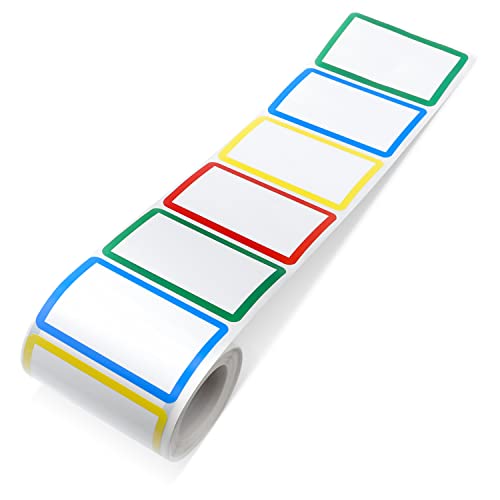 300 Stück Namensschild Aufkleber, Leere Allzweck Etiketten Namensaufkleber Personalisierte Beschreibbare Bunte Namensetiketten Schulbedarf für Kinder Erwachsene Klassenzimmer Kleidung 300 Stück Namensschild Aufkleber, Leere Allzweck Etiketten Namensaufkleber Personalisierte Beschreibbare Bunte Namensetiketten Schulbedarf für Kinder Erwachsene Klassenzimmer Kleidung von AIEX
