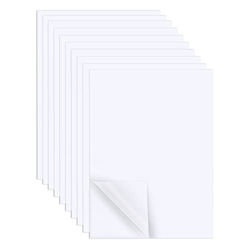 AIEX 10 STÜCKE 29 x 21 cm A4-Format Weißes Doppelseitiges Band, Klebefolien Weiße Klebefolien Starkes Klebeband Klebepapier Zum Basteln von Karten von AIEX