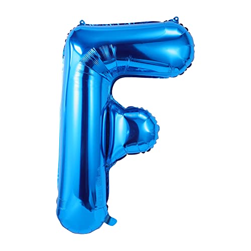 AIEX 101,6cm Buchstabenballon Blau, Große Buchstaben Ballons Folienballons Buchstaben Blau Dekoration für Geburtstag Hochzeit Jubiläum Party Buchstabe F von AIEX