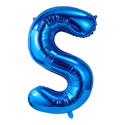 AIEX 101,6cm Buchstabenballon Blau, Große Buchstaben Ballons Folienballons Buchstaben Blau Dekoration für Geburtstag Hochzeit Jubiläum Party Buchstabe S AIEX 101,6cm Buchstabenballon Blau, Große Buchstaben Ballons Folienballons Buchstaben Blau Dekoration für Geburtstag Hochzeit Jubiläum Party Buchstabe S von AIEX