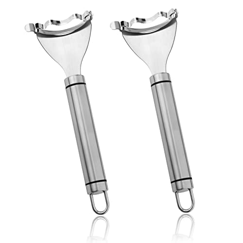 AIEX Maisschäler, 2 Stück Mais Stripper Corn Stripper Corn Peeler Maiskolben Schäler aus Edelstahl mit Ergonomischem Griff, Gemüseschäler für die Salatzubereitung in der Küche von AIEX