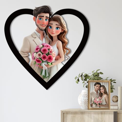 AIFLM Personalisierte 3D Cartoon Stil Foto Holz Fotorahmen Zeichen Personalisierte Familie Foto 3D Cartoon Portrait Karikatur Bilderrahmen Hochzeitstag Weihnachtspaar Wanddekoration Geschenk AIFLM Personalisierte 3D Cartoon Stil Foto Holz Fotorahmen Zeichen Personalisierte Familie Foto 3D Cartoon Portrait Karikatur Bilderrahmen Hochzeitstag Weihnachtspaar Wanddekoration Geschenk von AIFLM
