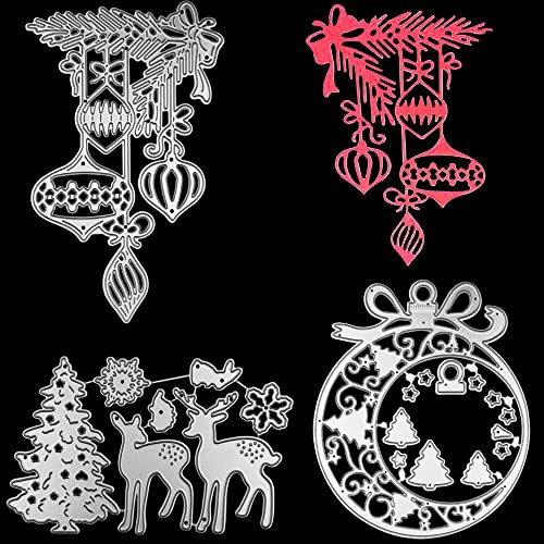 3 Stück AIFUDA Stanzformen für Kartenherstellung, Weihnachten Metall Scrapbooking für DIY Weihnachten Dekor Papierhandwerk von AIFUDA