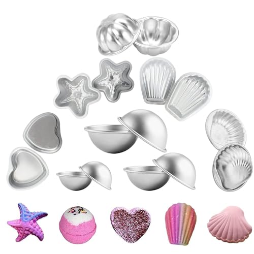 Badebombenformen, Seifenform, Badebombenformen, Seifenform, Badebombenform-Set, Badebombenform-Kit, Badebombenformen, Badebomben-Kuchenformen, Form für Badebomben für selbstgemachte Badebomben (16PCS) Badebombenformen, Seifenform, Badebombenformen, Seifenform, Badebombenform-Set, Badebombenform-Kit, Badebombenformen, Badebomben-Kuchenformen, Form für Badebomben für selbstgemachte Badebomben (16PCS) von AIGOUT