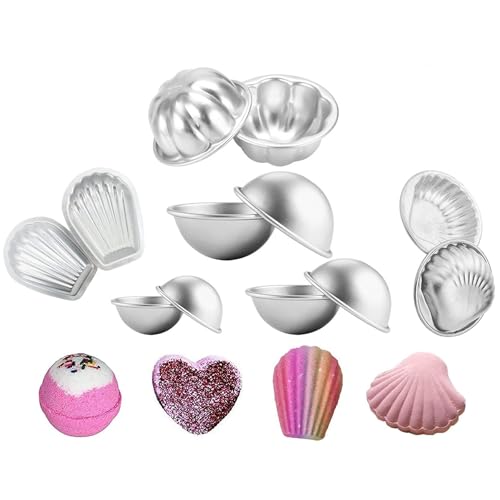 Badebombenformen, Seifenform, Badebombenformen, Seifenform, Badebombenform-Set, Badebombenform-Kit, Badebombenformen, Badebomben-Kuchenformen, Form für Badebomben für selbstgemachte Badebomben (12PCS) Badebombenformen, Seifenform, Badebombenformen, Seifenform, Badebombenform-Set, Badebombenform-Kit, Badebombenformen, Badebomben-Kuchenformen, Form für Badebomben für selbstgemachte Badebomben (12PCS) von AIGOUT