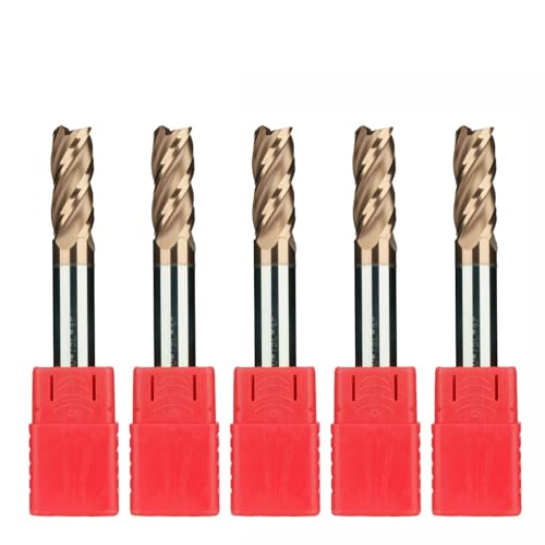 Flachfräser VMH 4ECE 5 Stück Durchmesser 10 mm Länge 25 mm aus Hartmetall K30 für gehärtete Stähle bis 55HRC, 4 Schneiden mit Tisinbeschichtung, Profi Hochleistungsbohrer AIHCSAR-TOOL Flachfräser VMH 4ECE 5 Stück Durchmesser 10 mm Länge 25 mm aus Hartmetall K30 für gehärtete Stähle bis 55HRC, 4 Schneiden mit Tisinbeschichtung, Profi Hochleistungsbohrer AIHCSAR-TOOL von AIHCSAR-TOOL