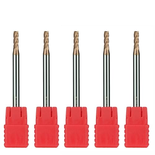 Flachfräser VMH 4ECE 5 Stück Durchmesser 3 mm Länge 8 mm aus Hartmetall K30 für gehärtete Stähle bis 55HRC, 4 Schneiden mit Tisinbeschichtung, Profi Hochleistungsbohrer AIHCSAR-TOOL Flachfräser VMH 4ECE 5 Stück Durchmesser 3 mm Länge 8 mm aus Hartmetall K30 für gehärtete Stähle bis 55HRC, 4 Schneiden mit Tisinbeschichtung, Profi Hochleistungsbohrer AIHCSAR-TOOL von AIHCSAR-TOOL