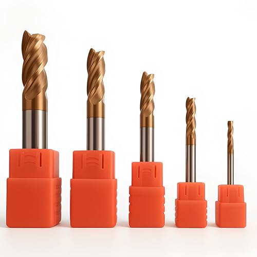 Flachfräser VMH 4ECE 5 Stück Durchmesser 4-12mm Länge 8-30mm aus Hartmetall K30 für Stähle gehärtet bis 55HRC, 4 Schneiden mit Tisinbeschichtung, Profi Hochleistungsbohrer AIHCSAR-TOOL Flachfräser VMH 4ECE 5 Stück Durchmesser 4-12mm Länge 8-30mm aus Hartmetall K30 für Stähle gehärtet bis 55HRC, 4 Schneiden mit Tisinbeschichtung, Profi Hochleistungsbohrer AIHCSAR-TOOL von AIHCSAR-TOOL