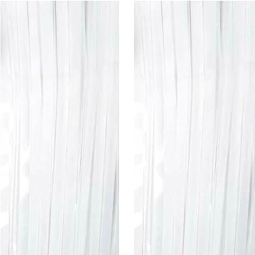 Weiß Backdrop Streamers AILEXI 2 Pack 1M*2M Metallic Tinsel Folie Fringe Vorhänge für Photobooth Party Dekor von AILEXI