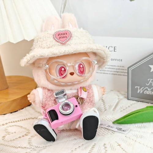6,7 Zoll Plüsch Puppenkleidung für Labubu,Labubu Puppenkleidung,Handgemachte gehäkelte Puppenkleidung,Elegante Kleidung für Labubu-Puppen (keine Puppe) (BIANCO2) von AILIKIWE