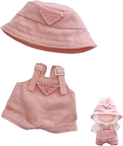 Kleidung für 6,7-Zoll-Plüschpuppen für Labubu,Labubu Puppenkleidung,Handgemachte gehäkelte Puppenkleidung,Elegante Kleidung für Labubu-Puppen (keine Puppe) (BIANCO4) von AILIKIWE