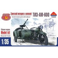 TIZ-AM-600 Soviet motorcycle with sidecar von AIM Fan Model