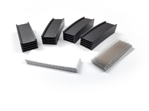 20 x Magnetische Etikettenhalter, vorgeschnitten, 20 x 50 mm, flexibler Magnet mit Schlitzen zum Einführen des Papiers mit Schutzfolie, zum Markieren von Regalen. von AIMAN GZ