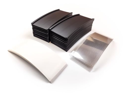 20 x Magnetische Etikettenhalter, vorgeschnitten, 50 x 100 mm, flexibler Magnet mit Schlitzen zum Einschieben des Papiers mit Schutzfolie, zum Markieren von Regalen. von AIMAN GZ
