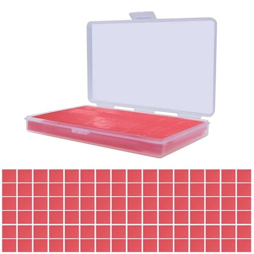 AIMEKE 144 STK Diamond Painting Kleber Ton Rot 5D Diamond Painting Wachs mit Box, für DIY Kreuzstich Malerei Kunsthandwerk, 20 × 20mm von AIMEKE