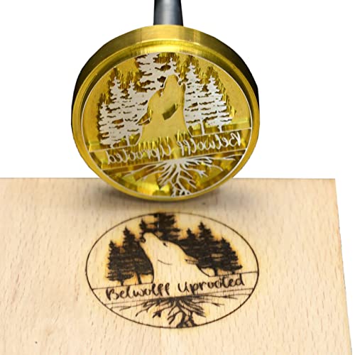 AIMOADO Personalisierter Hitzestempel für Holzarbeiter und Lederhandwerker (2,5 x 2,5 cm) von AIMOADO