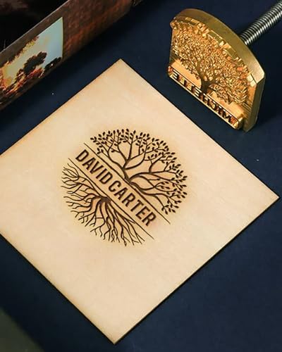 Branding-Eisen für Holz, individuelles Logo-Design, langlebig, Branding-Eisenstempel, Geschenk für Holzarbeiter, Lederhandwerker und handgefertigte Liebhaber (2,5 x 2,5 cm) von AIMOADO