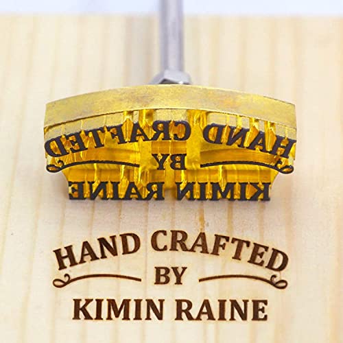 AIMOADO Brandeisen, langlebig, individuelles Metallbrandeisen, Lederstempel, Hochzeitsstempel, personalisiertes Brandeisen für Fleisch, Holz, Papier, Kunststoff (3.8x3.8cm) von AIMOADO