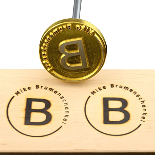 Brandeisen, personalisiertes Logo, Brandeisen für Holz, individuelles Holz, Brandeisen, Lederstempel für Holzbearbeitung, handgefertigt von Design (6.3x6.3cm) von AIMOADO