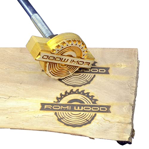 Branding Iron for Wood Custom Branding Eisen Leder Holzstempel Handgefertigt von Design für Holzarbeiter und Handwerker (5.1x5.1cm) von AIMOADO