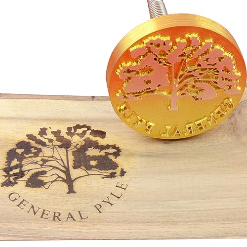Brandeisen für Holz mit personalisiertem Markenstempel für Holzbearbeitung, Brandeisen, handgefertigt von Design, 5,1 x 5,1 cm von AIMOADO