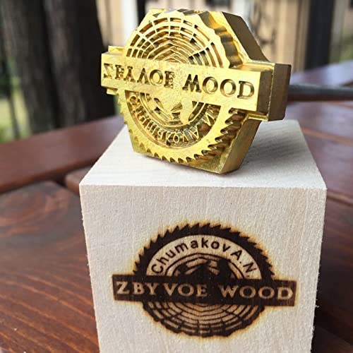 Custom Branding Eisen für personalisierte Holz Heat Stamp für Geschenk, Holzbearbeitung Design Küche, Hochzeit (6,3 x 6,3 cm) von AIMOADO