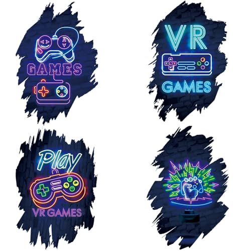 AINIUNIU 4 Stück 3D Gamer Wandaufkleber, Videospiel Wandtattoo Gamer, Gaming Wandtattoo Kinderzimmer Jungen, Wandtattoo Teenager, Videospiel Wandstikcer für Schlafzimmer Deko AINIUNIU 4 Stück 3D Gamer Wandaufkleber, Videospiel Wandtattoo Gamer, Gaming Wandtattoo Kinderzimmer Jungen, Wandtattoo Teenager, Videospiel Wandstikcer für Schlafzimmer Deko von AINIUNIU