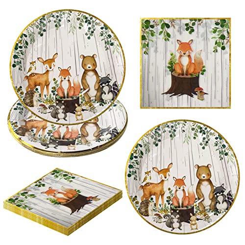 Dschungel Safari Partygeschirr Set für 10 Gäste, 10 Napkins mit Tiere Teller and 10 Paper Plates Jungle Birthday Tableware Kit, für Wild One Geburtstag Babyparty Deko Junge Dschungel Safari Partygeschirr Set für 10 Gäste, 10 Napkins mit Tiere Teller and 10 Paper Plates Jungle Birthday Tableware Kit, für Wild One Geburtstag Babyparty Deko Junge von AINIUNIU