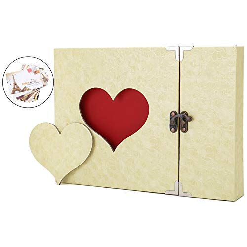 AIOR Fotoalbum zum Selbstgestalten, DIY Scrapbook Album Schwarze Seiten Fotobuch Groß zum Einkleben, Love Heart Fotoalben Hochzeit, Weihnachts Valentinstag Geburtstag Jahrestag Geschenk, Beige AIOR Fotoalbum zum Selbstgestalten, DIY Scrapbook Album Schwarze Seiten Fotobuch Groß zum Einkleben, Love Heart Fotoalben Hochzeit, Weihnachts Valentinstag Geburtstag Jahrestag Geschenk, Beige von AIOR