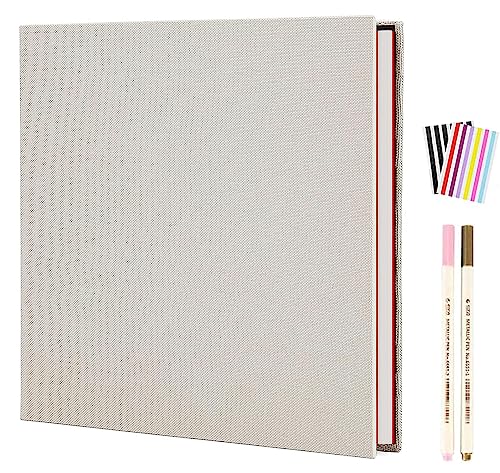 AIOR Selbstklebende 10x15 Fotoalbum Einkleben und zum Selbstgestalten, Groß Leinen Scrapbook 40 weißen Seiten, Hochzeit Jahrestag Geburtstag Geschenke, Beige (28x27cm) AIOR Selbstklebende 10x15 Fotoalbum Einkleben und zum Selbstgestalten, Groß Leinen Scrapbook 40 weißen Seiten, Hochzeit Jahrestag Geburtstag Geschenke, Beige (28x27cm) von AIOR