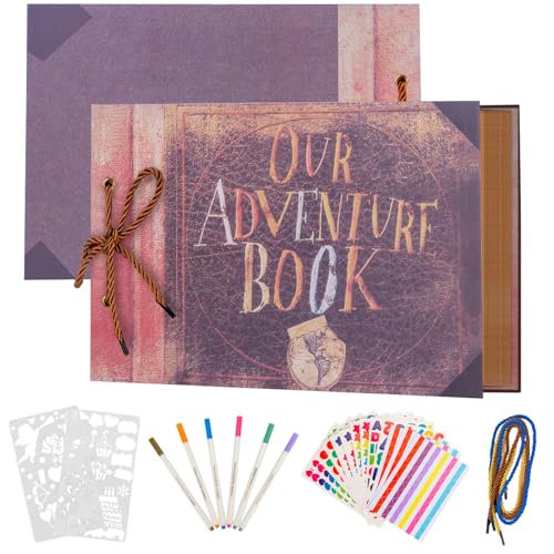 AIOR Fotoalbum zum Selbstgestalten, Adventure Book Fotoalben DIY Scrapbook Album, Fotobuch Album für Reise Gästebuch Hochzeit Geburtstag Jahrestag Weihnachten Geschenk Frauen (A) AIOR Fotoalbum zum Selbstgestalten, Adventure Book Fotoalben DIY Scrapbook Album, Fotobuch Album für Reise Gästebuch Hochzeit Geburtstag Jahrestag Weihnachten Geschenk Frauen (A) von AIOR