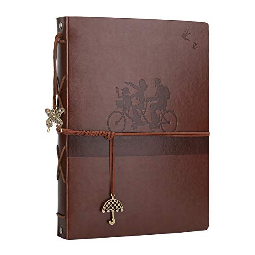 AIOR Fotoalbum zum Selbstgestalten, Schwarze Seiten Scrapbook Album Groß zum Einkleben Vintage Leder Fotobuch Gästebuch Hochzeit Fotoalben, Hochzeitsalbum Weihnachten Jahrestag Geschenke, Fahrrad AIOR Fotoalbum zum Selbstgestalten, Schwarze Seiten Scrapbook Album Groß zum Einkleben Vintage Leder Fotobuch Gästebuch Hochzeit Fotoalben, Hochzeitsalbum Weihnachten Jahrestag Geschenke, Fahrrad von AIOR