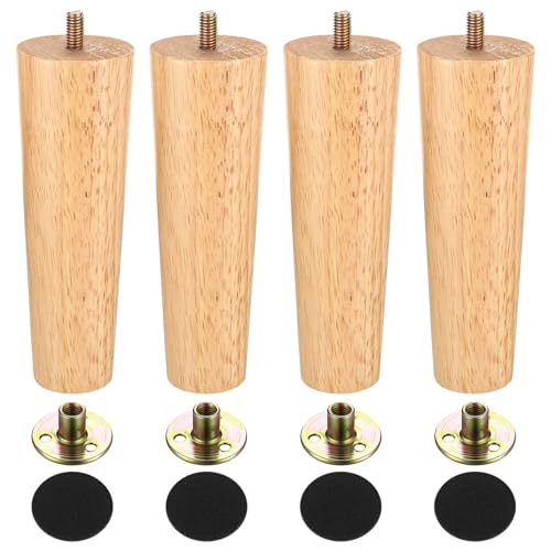 4 Stück 15cm Möbelfüße Holz Tischbeine Holz, Möbelbeine Massivholz, Konisch Ersatz Sofafüße Holzbeine, Tischfuß, Holz Schrankfüße für Sofa Stuhl Bett Stühle Schrankbeine Couch Füße Kommodenfüße 4 Stück 15cm Möbelfüße Holz Tischbeine Holz, Möbelbeine Massivholz, Konisch Ersatz Sofafüße Holzbeine, Tischfuß, Holz Schrankfüße für Sofa Stuhl Bett Stühle Schrankbeine Couch Füße Kommodenfüße von AIOUHMYM