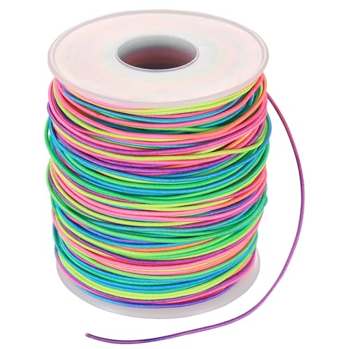 Elastische Faden, 1mm x 100m Gummiband für Armbänder Selber Machen, Gummikordel Regenbogen Elastische Schnur für Armbänder DIY Perlenschnur Schmuckherstellung Schmuck Basteln Zubehör Elastische Faden, 1mm x 100m Gummiband für Armbänder Selber Machen, Gummikordel Regenbogen Elastische Schnur für Armbänder DIY Perlenschnur Schmuckherstellung Schmuck Basteln Zubehör von AIOUHMYM