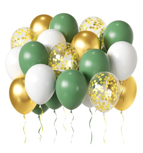 Luftballons Grüne Salbei Grün Gold Weiß luftballons hochzeit Set 50 Stück 30cm Helium Grün Gold Ballons Luftballons Retro Grune Latex Luftballons für Geburtstag Hochzeit Babyparty Party Dekoration Luftballons Grüne Salbei Grün Gold Weiß luftballons hochzeit Set 50 Stück 30cm Helium Grün Gold Ballons Luftballons Retro Grune Latex Luftballons für Geburtstag Hochzeit Babyparty Party Dekoration von AIOZX