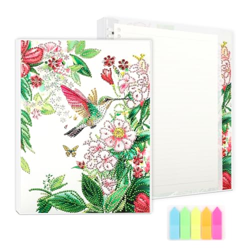 AIRDEA 120 Seiten 205 x 275 mm Liniert Diamond Painting Notizbuch, Collegeblock Notebook Diamond Painting Erwachsene, Ringbuch Notizbuch Spiralblock, Grüner Kolibri AIRDEA 120 Seiten 205 x 275 mm Liniert Diamond Painting Notizbuch, Collegeblock Notebook Diamond Painting Erwachsene, Ringbuch Notizbuch Spiralblock, Grüner Kolibri von AIRDEA