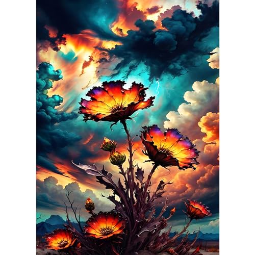 AIRDEA 30x40cm Diamond Painting Erwachsene, Blumen Sonnenuntergang Himmel 5D Diamond Painting Bilder Erwachsene, DIY Diamantmalerei Bastel Set Nach Zahlen Heimdekor Geschenk AIRDEA 30x40cm Diamond Painting Erwachsene, Blumen Sonnenuntergang Himmel 5D Diamond Painting Bilder Erwachsene, DIY Diamantmalerei Bastel Set Nach Zahlen Heimdekor Geschenk von AIRDEA