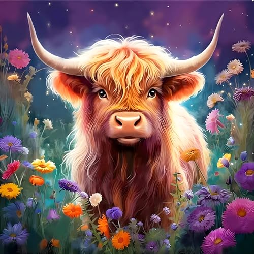 AIRDEA 5D Blumen Hochlandkuh Diamond Painting Erwachsene, DIY Diamond Painting Bilder Erwachsene, Diamantmalerei Bastel Set Nach Zahlen Heimdekor Geschenk 30x30CM AIRDEA 5D Blumen Hochlandkuh Diamond Painting Erwachsene, DIY Diamond Painting Bilder Erwachsene, Diamantmalerei Bastel Set Nach Zahlen Heimdekor Geschenk 30x30CM von AIRDEA
