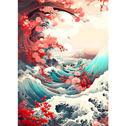 AIRDEA 5D Großer Wellenozean Diamond Painting Erwachsene, DIY Diamond Painting Bilder Erwachsene, Diamantmalerei Bastel Set Nach Zahlen Heimdekor Geschenk 30x40cm AIRDEA 5D Großer Wellenozean Diamond Painting Erwachsene, DIY Diamond Painting Bilder Erwachsene, Diamantmalerei Bastel Set Nach Zahlen Heimdekor Geschenk 30x40cm von AIRDEA
