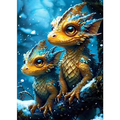 AIRDEA 5D Niedlicher Babydrache Diamond Painting Erwachsene, DIY Diamond Painting Bilder Erwachsene, Diamantmalerei Bastel Set Nach Zahlen Heimdekor Geschenk 30x40cm AIRDEA 5D Niedlicher Babydrache Diamond Painting Erwachsene, DIY Diamond Painting Bilder Erwachsene, Diamantmalerei Bastel Set Nach Zahlen Heimdekor Geschenk 30x40cm von AIRDEA