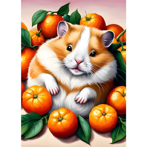 AIRDEA 5D Orangen-Hamster Diamond Painting Erwachsene, DIY Diamond Painting Bilder Erwachsene, Diamantmalerei Bastel Set Nach Zahlen Heimdekor Geschenk 30x40cm AIRDEA 5D Orangen-Hamster Diamond Painting Erwachsene, DIY Diamond Painting Bilder Erwachsene, Diamantmalerei Bastel Set Nach Zahlen Heimdekor Geschenk 30x40cm von AIRDEA